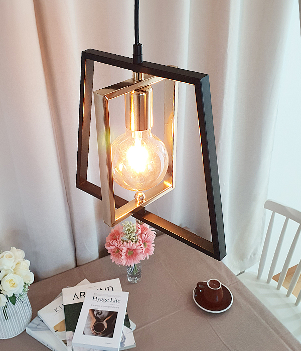 폴딩1등 주방식탁조명 LED식탁등 (골드)