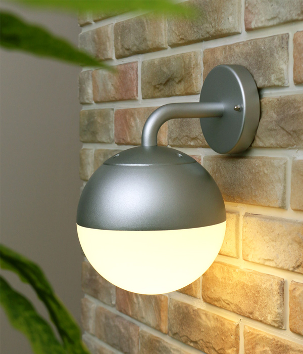 볼브 1등 외부벽등, 야외조명, 외벽등 (블랙 실버)