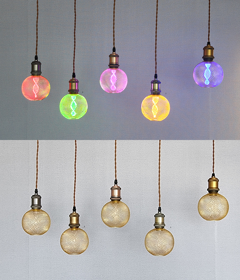 메리 망사 LED 램프, 에디슨전구 (컬러전구)