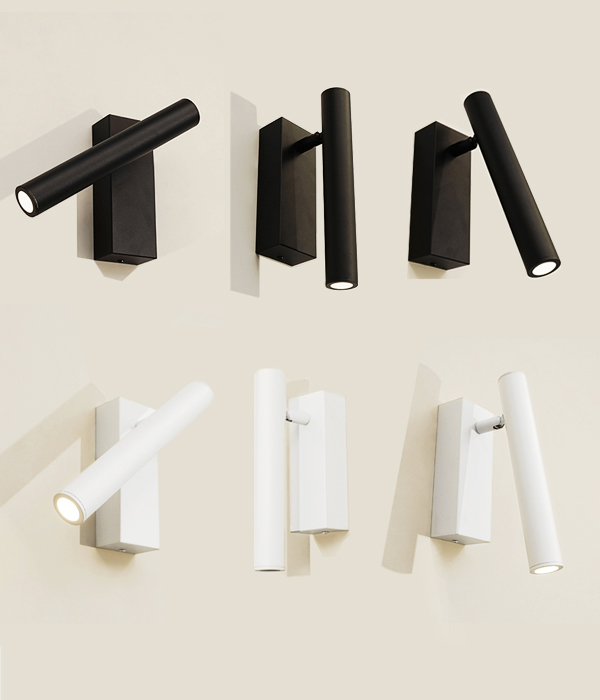 스나이퍼 슬림 COB 회전 벽등 (5W 화이트/블랙)